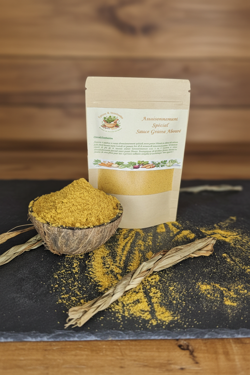 Assaisonnement Sauce Graine - fond chaleureux