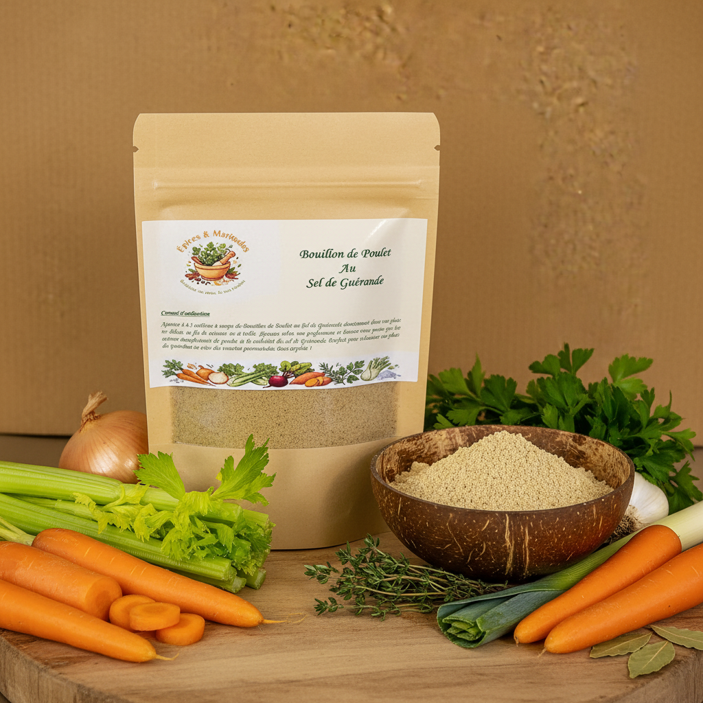 Bouillon de Poulet avec légumes uniquement