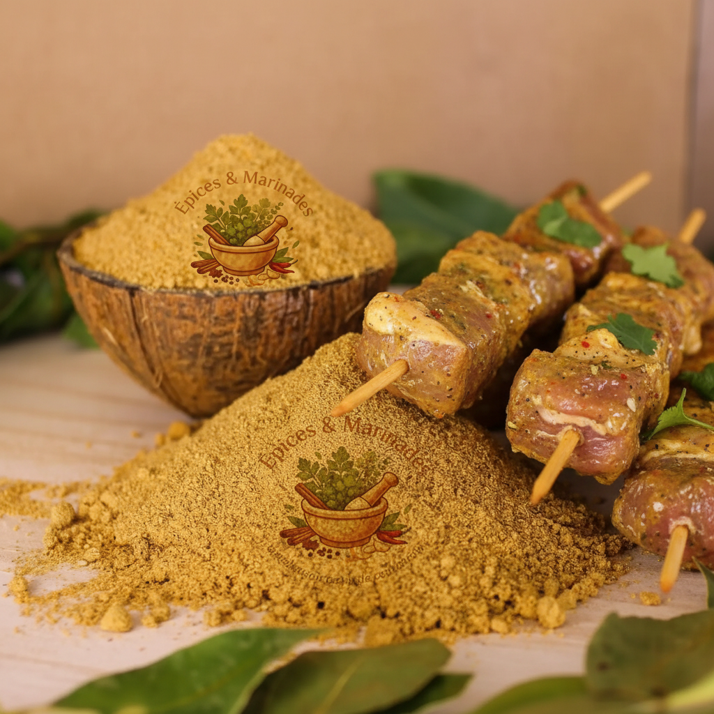Épices et agneau mariné pour barbecue