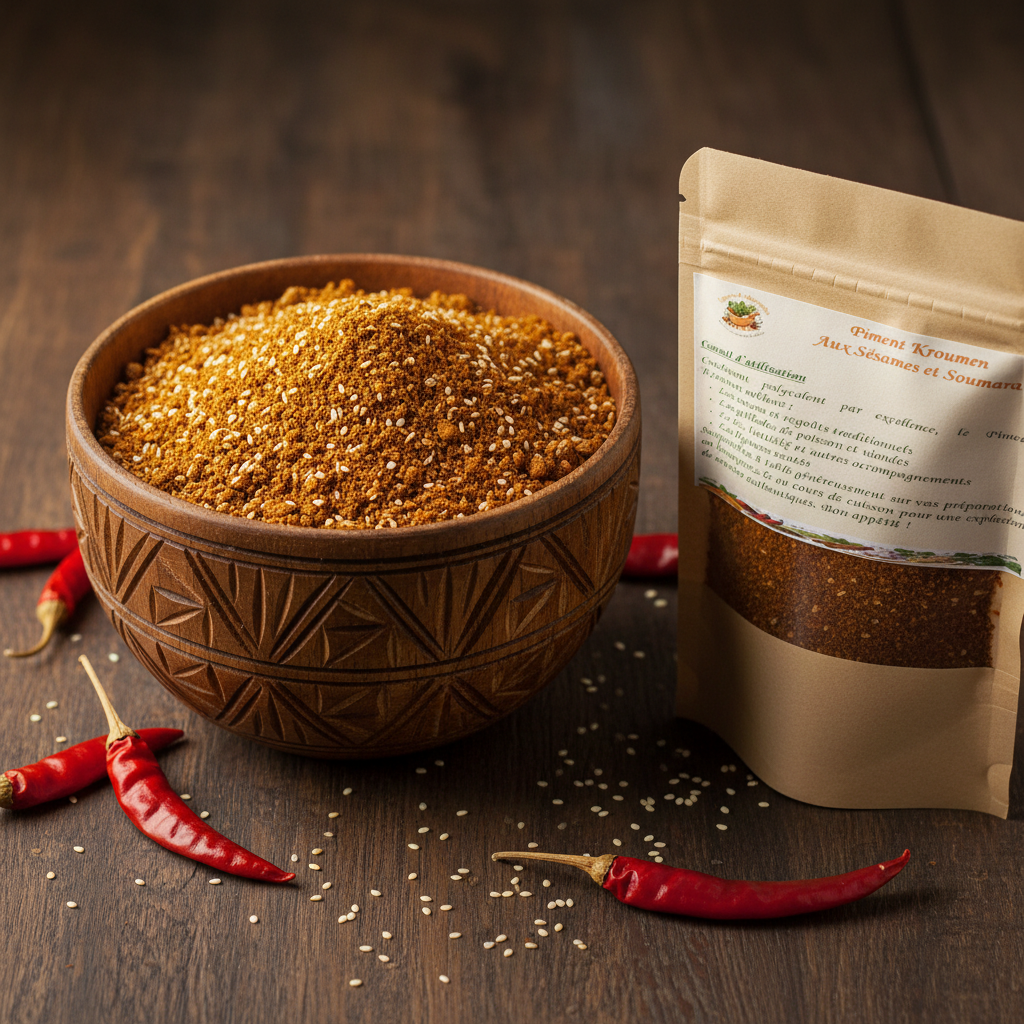 Piment Kroumen - bol africain et sachet